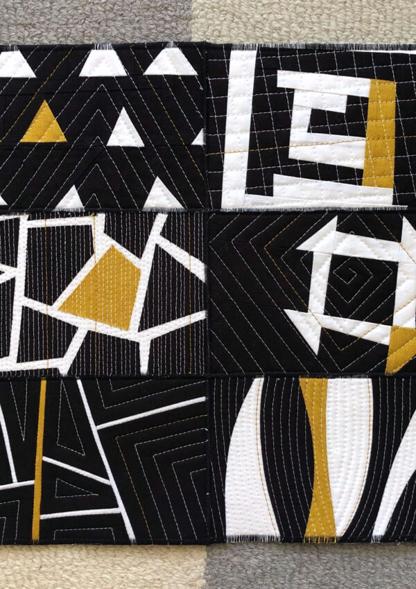 All That Is Gold Does Not Glitter (Mini Quilt)