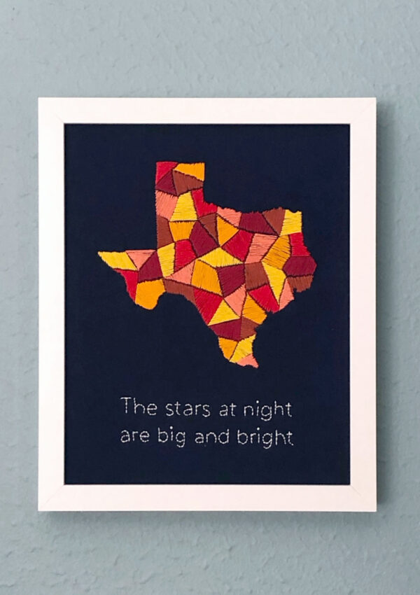 Texas Embroidery (Aurifil Artisan Challenge + Free Pattern)