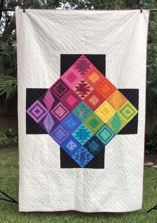 Rainbow Triangles Quilt