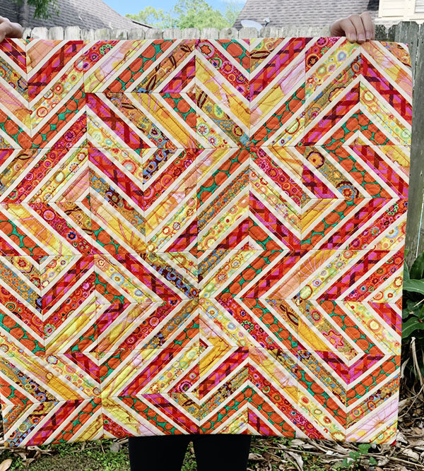 A Juicy, Fruity Modular Maze Quilt