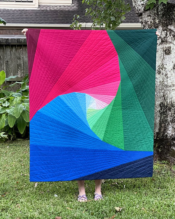 Spiraling Triangles Quilt