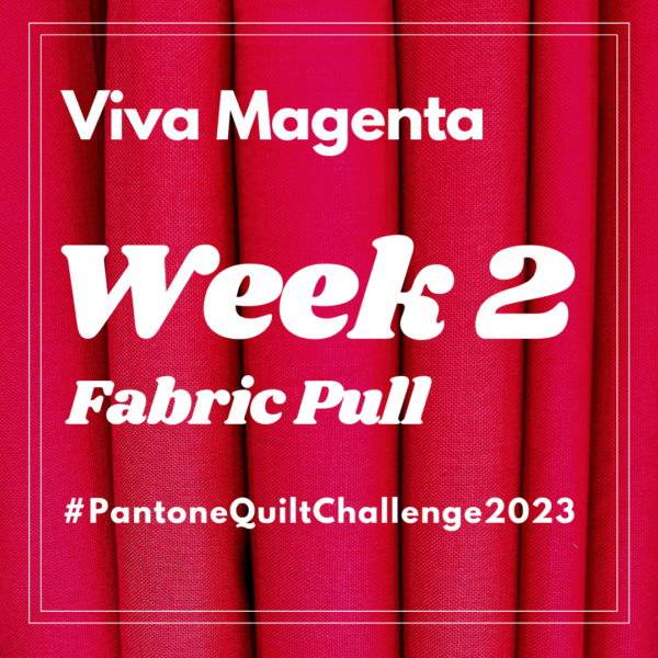 Pantone Quilt Challenge – Week 2