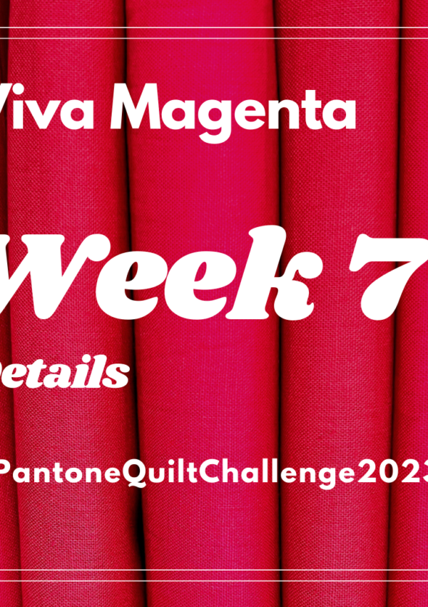 Pantone Quilt Challenge – Week 7