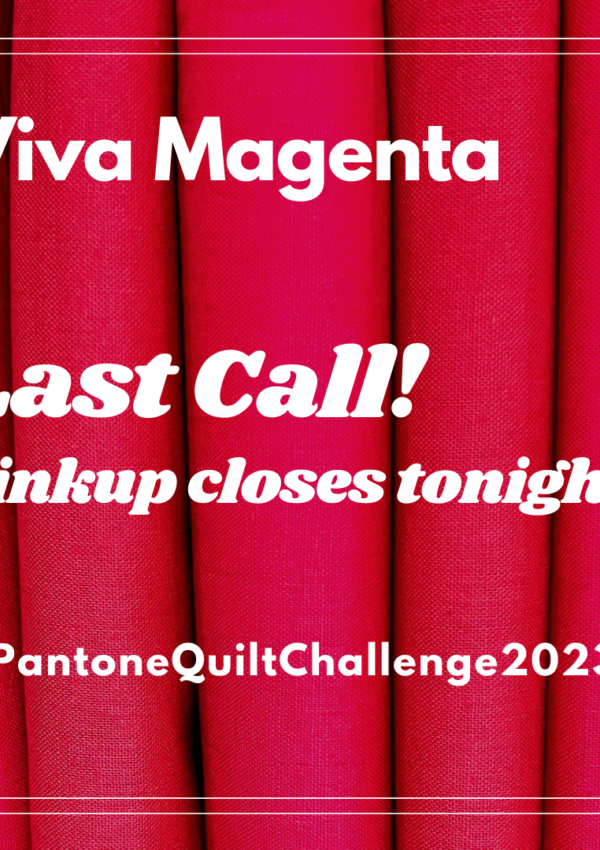 Pantone Quilt Challenge – Last Call!