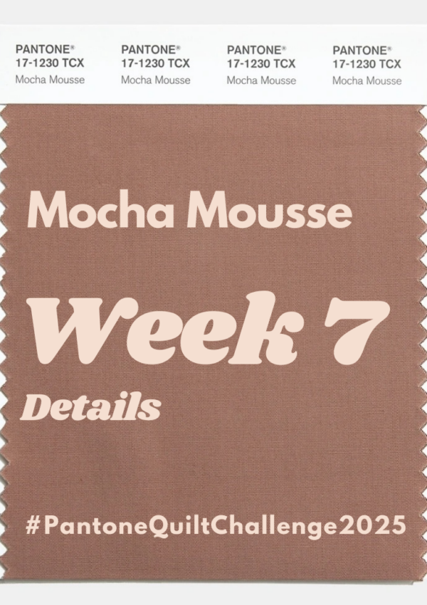 Pantone Quilt Challenge – Week 7