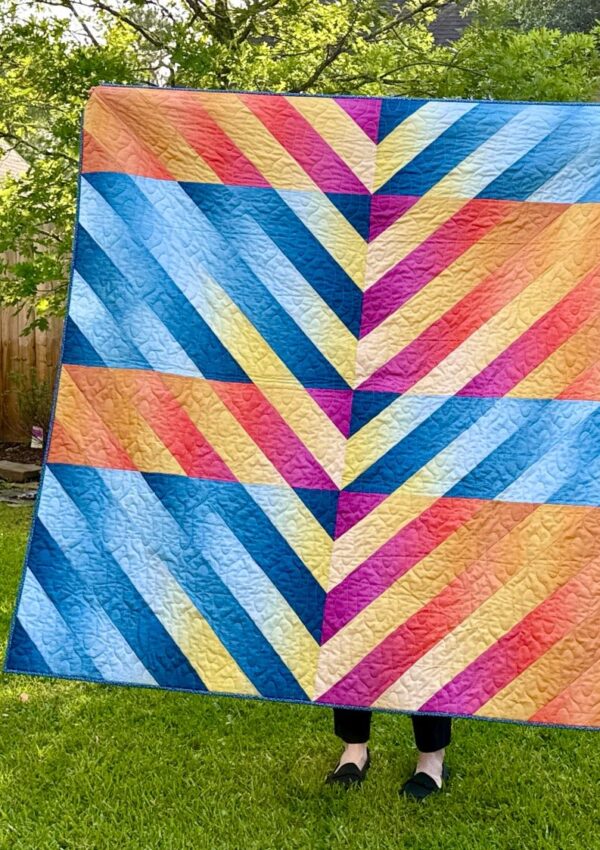 Velocity Quilt – a 2025 UFO Challenge Finish