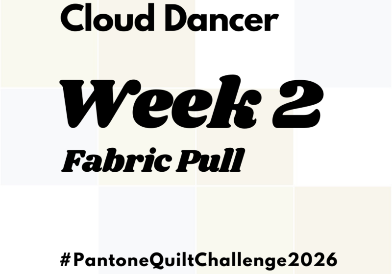 Pantone Quilt Challenge 2026 – Week 2